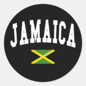 Jamaica Stijl Ronde Sticker (Voorkant)