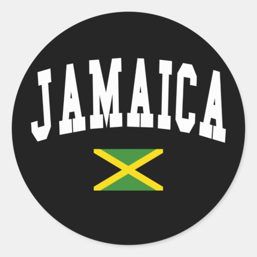 Jamaica Stijl Ronde Sticker (Voorkant)