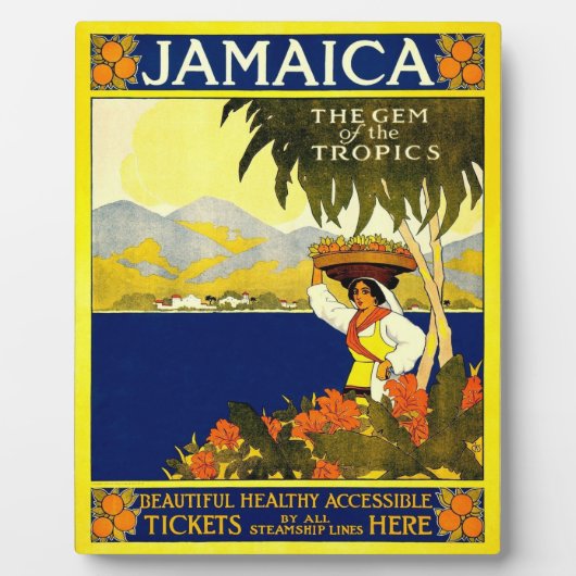 Jamaica stoomschip fotoplaat (Voorkant)