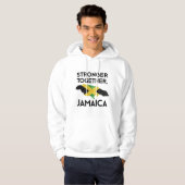 Jamaica Strong Hurricane Melissa Support Tee Hoodie (Voorkant volledig)