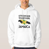 Jamaica Strong Hurricane Melissa Support Tee Hoodie (Voorkant)