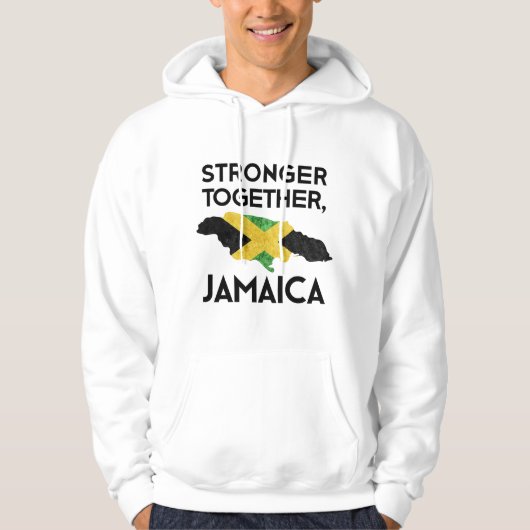 Jamaica Strong Hurricane Melissa Support Tee Hoodie (Voorkant)