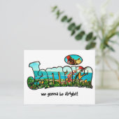 Jamaica Strong Postcard Briefkaart (Staand voorkant)