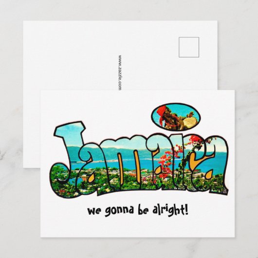 Jamaica Strong Postcard Briefkaart (Voorkant / Achterkant)