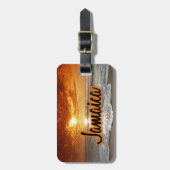 Jamaica sunset bagagelabel (Voorkant verticaal)