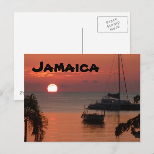 Jamaica Sunset Briefkaart (Voorkant / Achterkant)