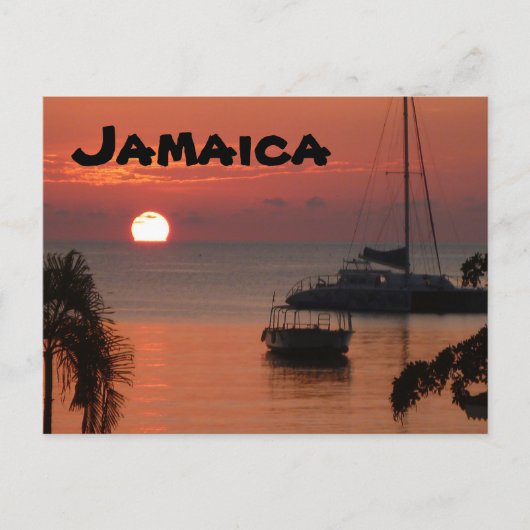 Jamaica Sunset Briefkaart (Voorkant)