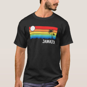 Jamaica Sunset Design Jamaicaanse eiland vakantie T-shirt