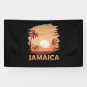 Jamaica  Sunset Scene Graphic Spandoek (Horizontaal)