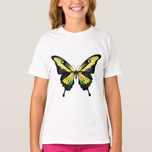 Jamaica Swallowtail Vlinder Vlag T-shirt (Voorkant)