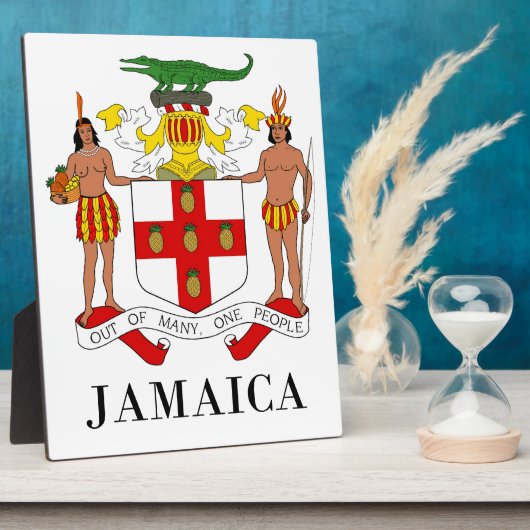 JAMAICA - symbool/wapen/vlag/kleuren/embleem Fotoplaat (Zijkant)