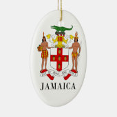 JAMAICA - symbool/wapen/vlag/kleuren/embleem Keramisch Ornament (Rechts)