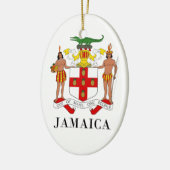 JAMAICA - symbool/wapen/vlag/kleuren/embleem Keramisch Ornament (Links)
