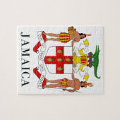 JAMAICA - symbool/wapen/vlag/kleuren/embleem Legpuzzel (Horizontaal)