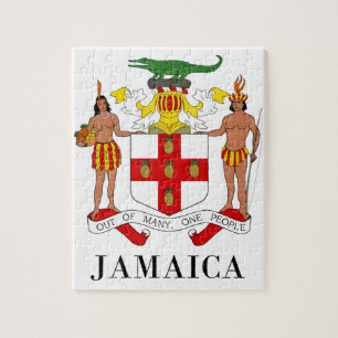 JAMAICA - symbool/wapen/vlag/kleuren/embleem Legpuzzel
