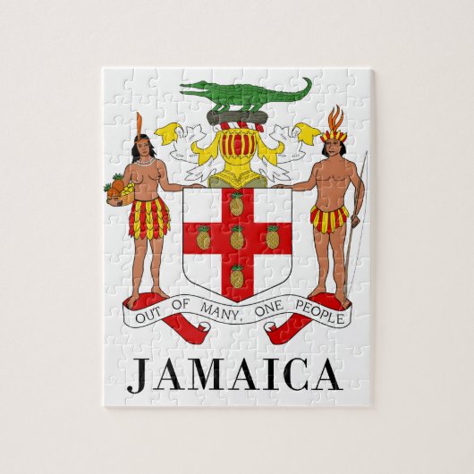 JAMAICA - symbool/wapen/vlag/kleuren/embleem Legpuzzel (Verticaal)