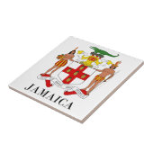 JAMAICA - symbool/wapen/vlag/kleuren/embleem Tegeltje (Zijkant)
