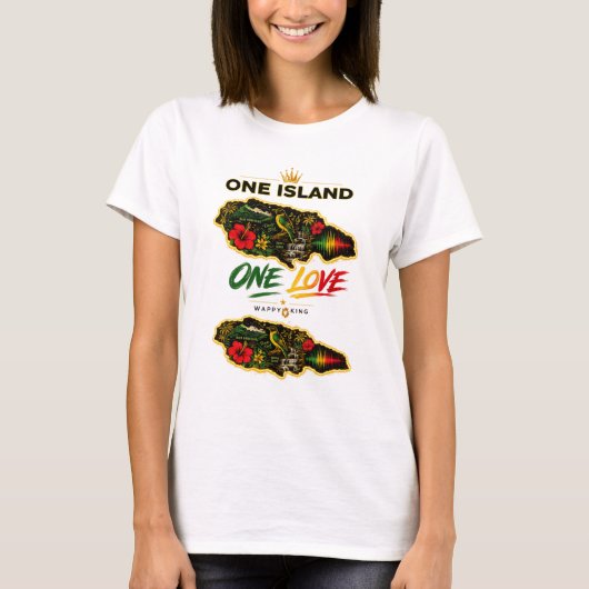 Jamaica T-shirt merk (Voorkant)