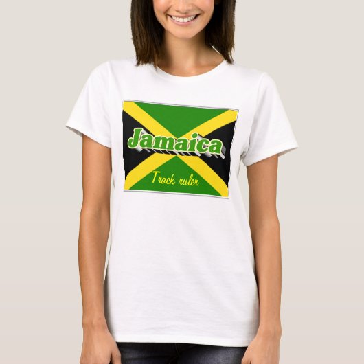 Jamaica t-shirts, liniaal t-shirt (Voorkant)