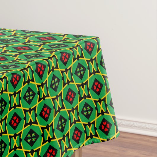 Jamaica Table Cloth, Hearts & Jamaica Flag Tafelkleed (Voorbeeld)