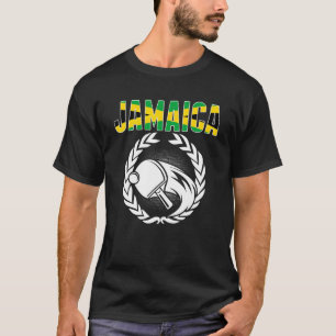 Jamaica Table Tennis Jamaican Ping Pong Support T-shirt