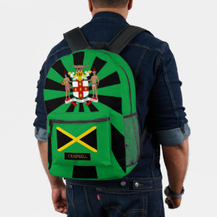 Jamaica tas, Jamaicaanse vlag mode / Patriots Bedrukte Rugzak
