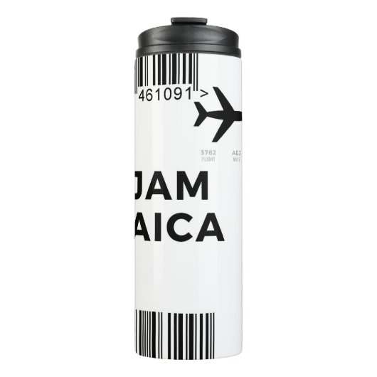 Jamaica Ticket Thermal Mug Thermosbeker (Voorkant)