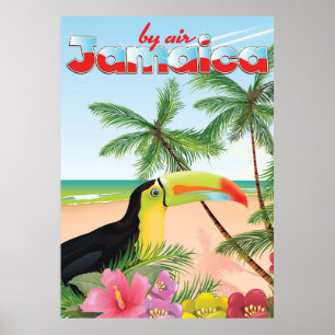 Jamaica toucan strand poster
