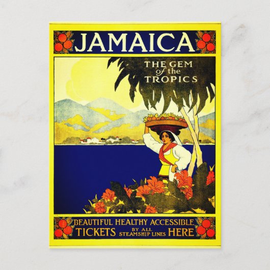  Jamaica Travel Briefkaart (Voorkant)