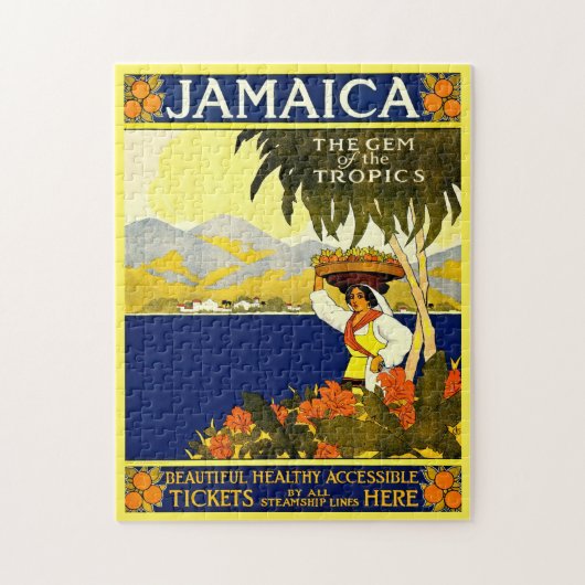  Jamaica Travel Illustratie Legpuzzel (Verticaal)