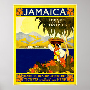  Jamaica Travel Poster