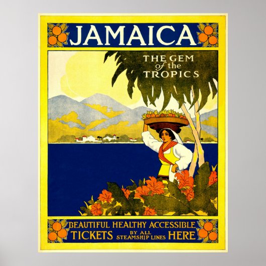  Jamaica Travel Poster (Voorkant)