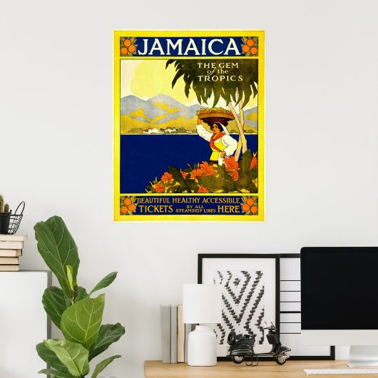  Jamaica Travel Poster (Thuiskantoor)