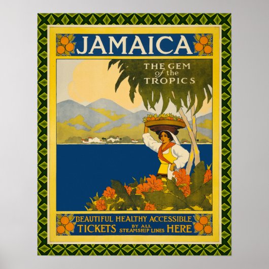  Jamaica Travel Poster (Voorkant)