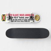 JAMAICA TRIBE VAN JUDAH (GEN 49:8) Skateboard (Horizontaal)