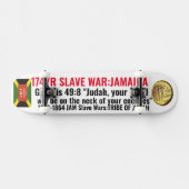JAMAICA TRIBE VAN JUDAH (GEN 49:8) Skateboard (Horizontaal)