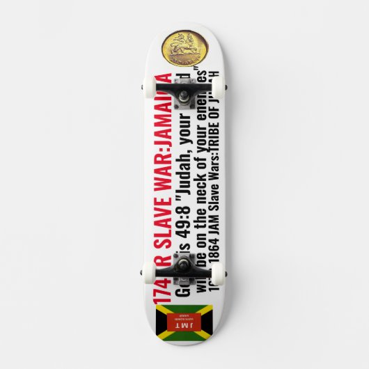 JAMAICA TRIBE VAN JUDAH (GEN 49:8) Skateboard (Voorkant)