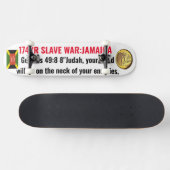 JAMAICA TRIBE VAN JUDAH (GEN 49:8) Skateboard (Horizontaal)