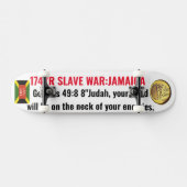 JAMAICA TRIBE VAN JUDAH (GEN 49:8) Skateboard (Horizontaal)
