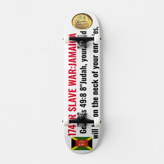 JAMAICA TRIBE VAN JUDAH (GEN 49:8) Skateboard (Voorkant)