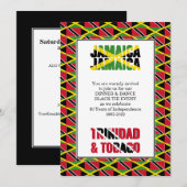 Jamaica Trinidad 60th Anniversary Independence Kaart (Voorkant / Achterkant)