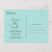 Jamaica Tropical Beach Wedding Save the Dates Aankondigingskaart (Achterkant)