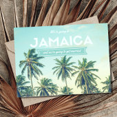 Jamaica Tropical Beach Wedding Save the Dates Aankondigingskaart