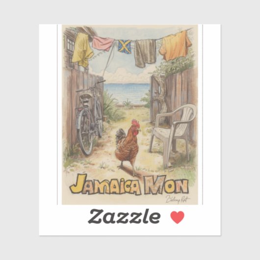 Jamaica tropische charme sticker (Vel)