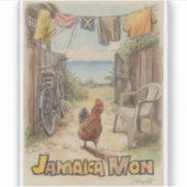 Jamaica tropische charme sticker (Voorkant)