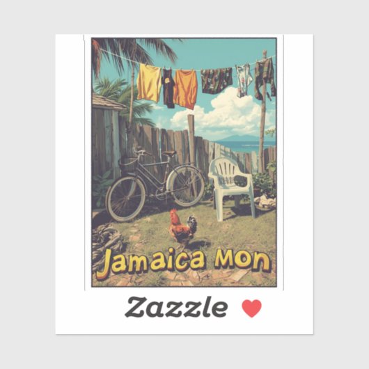 Jamaica tropische charme sticker (Vel)