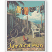 Jamaica tropische charme sticker (Voorkant)