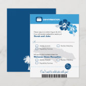 Jamaica Trouw RSVP Bevestiging Instapkaart (Voorkant / Achterkant)