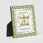 JAMAICA Trouwdag Cadeau Op Maat Gemaakt Monogram Fotoplaat (Voorkant)