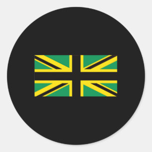 Jamaica Union Jack Britse vlag Jamaicaans Ronde Sticker